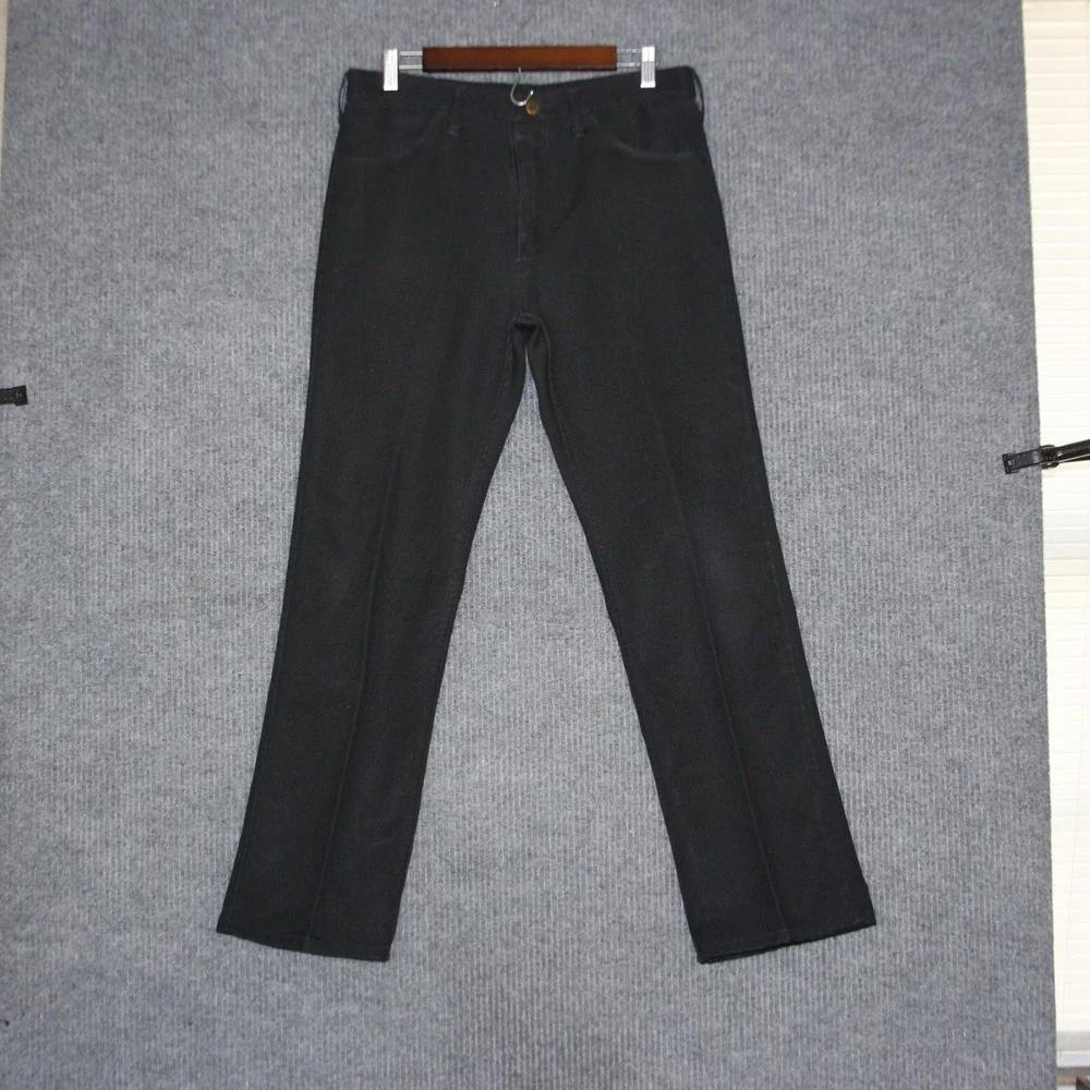 Vintage Wrangler Mens Regular Fit Black Jeans‎ Size 34x31 Stretch